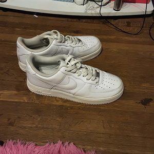 Nike Air force ones size 10 white